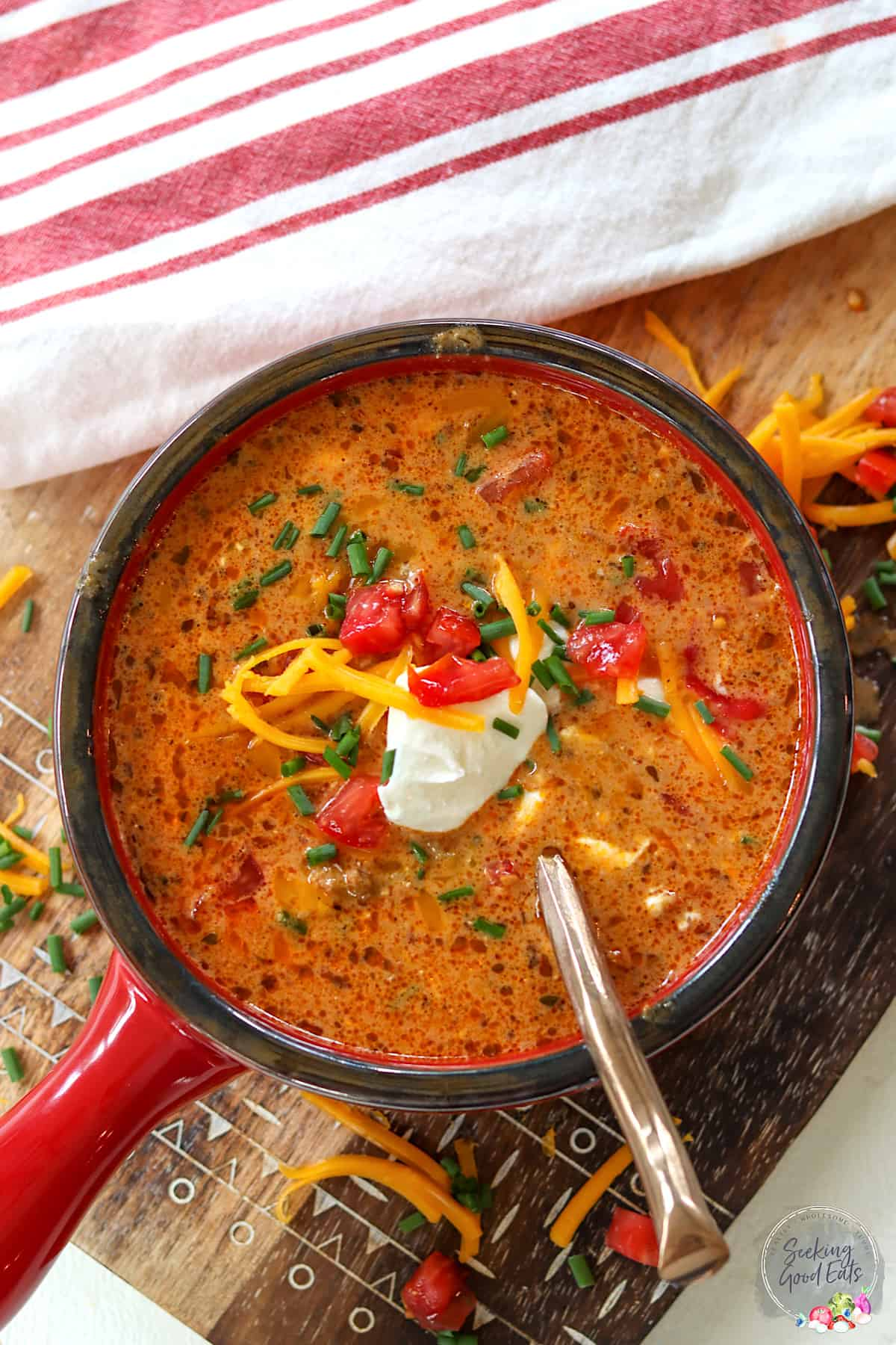 Creamy Cheesy Ground Beef Taco Soup (Easy & Hearty Weeknight Favorite)