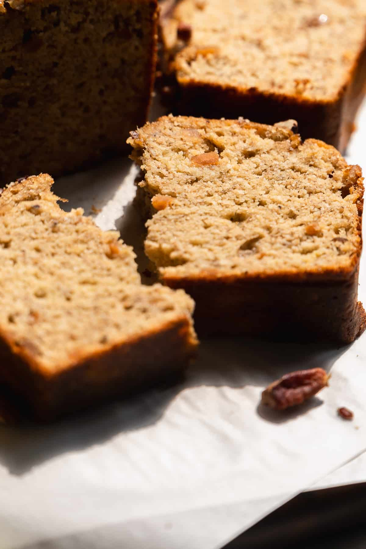 No Sugar Added Banana Bread