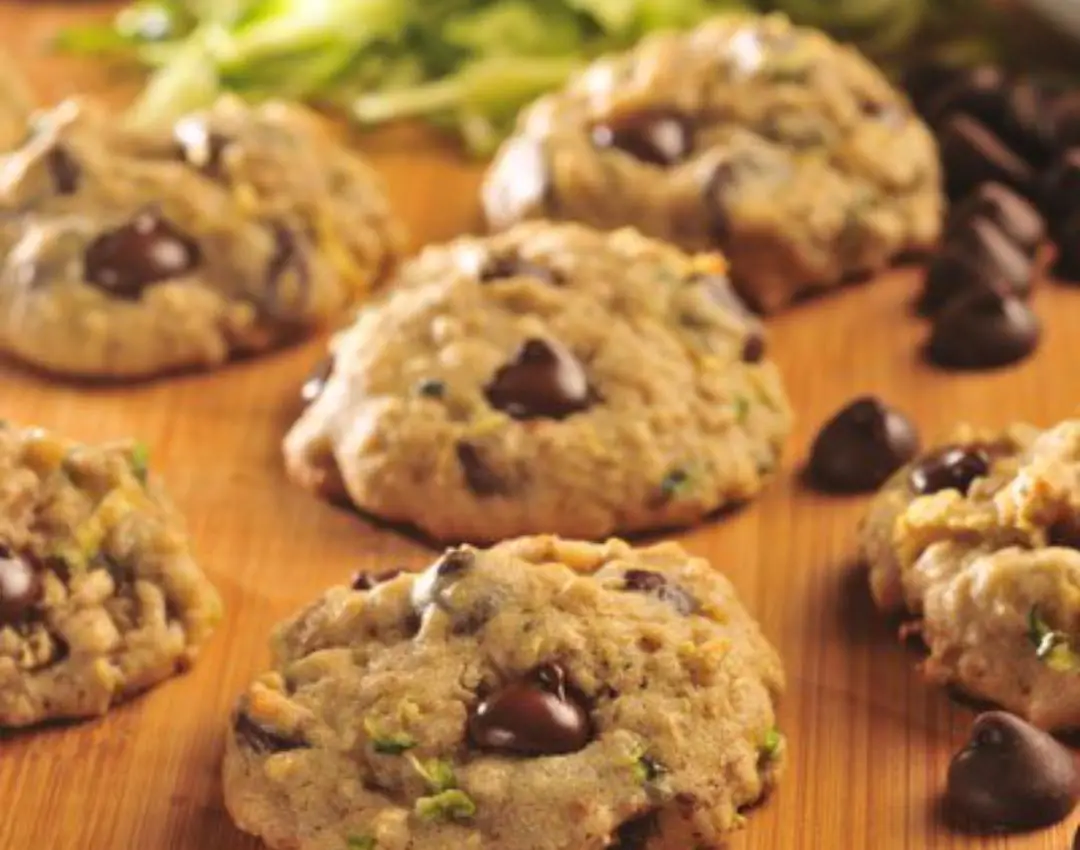 Zucchini Oatmeal Chocolate Chip Cookies